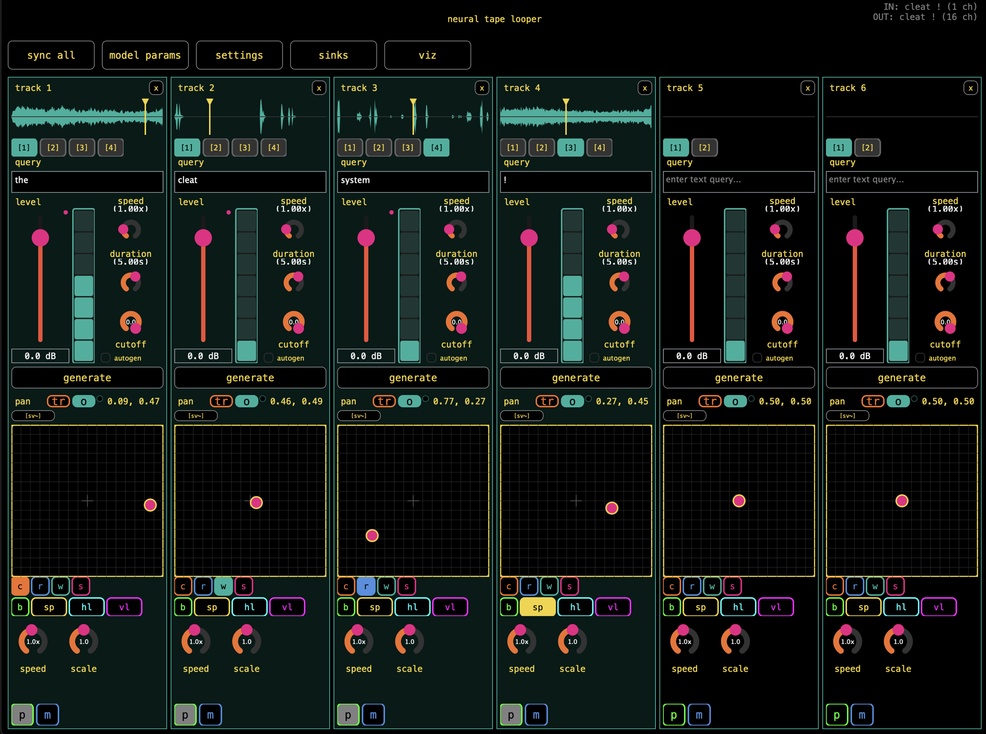 photo of the text2sound4all interface